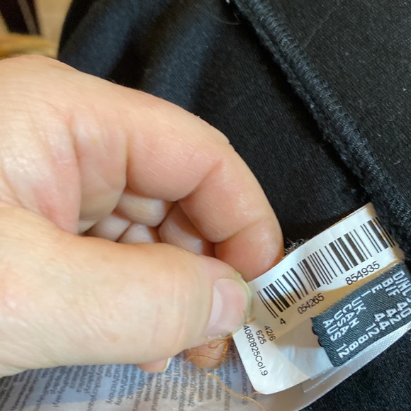 Apanage Black Damask Pattern Textured Bodice Zippered Jersey Cardigan Size 8 - Picture 4 of 7